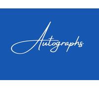 Blue Autograph Book: Small Pad for Signatures of Celebrities, Musicians, Authors, or Friends. For Concerts, Conventions, Events, etc. Gift for Adults, Kids, or Teens. 102 Plain, Blank Pages.