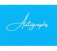 Blue Autograph Book: Small Pad for Signatures of Celebrities, Musicians, Authors, or Friends. For Concerts, Conventions, Events, etc. Gift for Adults, Kids, or Teens. 100 Plain, Blank Pages.