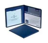 Blue Badge Porta permesso di parcheggio per disabili, realizzato in bottiglie riciclate, colore blu navy, con ologramma, con timer e porta badge per auto
