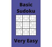Blue Basic Sudoku Book, 9x9 Puzzles, 300 Pages, 5x8, Very Easy