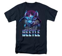 Blue Beetle - Protettore Della Città - T-Shirt Maniche Corte Unisex Adulto - Blu