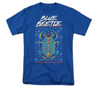 Blue Beetle - Stilizzato Scarabeo - Adulto Unisex T-Shirt - Blu