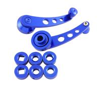 Blue Billet Aluminum Window Crank Handle Winder Kit for Truck Car Door