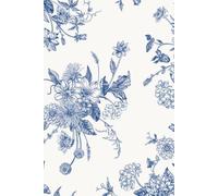 Blue Botanical Flowers: An Elegant Floral Lined Journal with Vintage Blue Botanical Illustrations