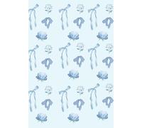 Blue bows and flowers journal