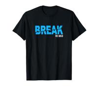 Blue Break The Mold Grafica Blu Maglietta
