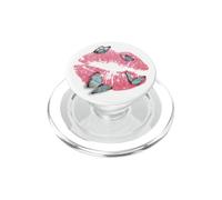 Blue Butterflies & Pink Lipstick Kiss Mark PopSockets PopGrip per MagSafe
