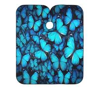 Blue Butterflies Unisex Mantella Taglio Capelli Con Chiusura A Gancio Mantello Da Barbiere Professionale Mantellina Parrucchiere Per Tagliare I Capelli Acconciatura Parrucchieri 168X140Cm