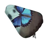 Blue Butterfly - Coprisedile per bicicletta, extra morbido e confortevole, protezione per la pioggia e il sole, resistente, antipolvere, per mountain bike da città