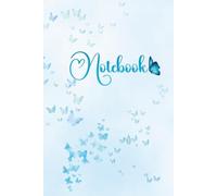 Blue Butterfly Design Notebook: A Watercolour Butterfly Lined Book for Everyday Writing and Notes