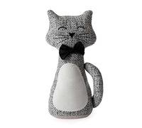 Blue Canyon Cleo - Fermaporta a forma di gatto, con imbottitura di sabbia, 1 kg, in tessuto di poliestere, per camera da letto, camera dei bambini, esterni, elegante decorazione per la casa,