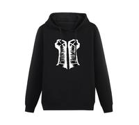 BLUE CAPTAIN cm Punk Hoodies Long Sleeve Pullover Loose Hoody Sweatershirt Black XXL