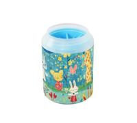 Blue Cartoon Animal Carino riutilizzabile zampa rondella tazza morbida in silicone spazzola per animali domestici forniture e accessori per cani e gatti di piccola taglia media