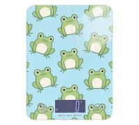 Blue Cartoon Frog Spezie Food Scale per Viaggi 11.7 lbs/1 oz, 5kg/5g Piccola Scala Cucina con 4 Unità per (Utente) (Utente) (Utente) Peso Digital para comida