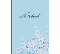 Blue cherry blossoms notebook: for journaling, notes, school, work, home, women, teens, girls, gift 120 ruled pages, 7"x10"