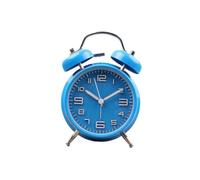 (Blue) Classical Retro Twin Bell Alarm Clock With Backlight