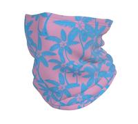 Blue Coconut Tree Fascia per Capelli Elastico Sciarpa al Collo Antivento Bandana per attività Arrampicata Bambini 30X26Cm