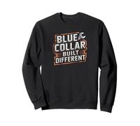 Blue Collar Built Different Funny Work Pride Design Tees Felpa