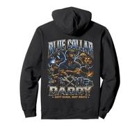 Blue Collar Daddy Blue Collar Worker Classe operaia Felpa con Cappuccio