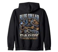 Blue Collar Daddy Blue Collar Worker Classe operaia Felpa con Cappuccio