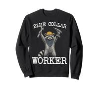 Blue Collar Operaio Procione Classe Operaia Divertente Felpa