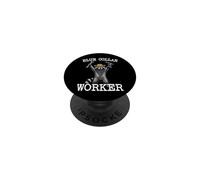 Blue Collar Operaio Procione Classe Operaia Divertente PopSockets PopGrip Adesivo