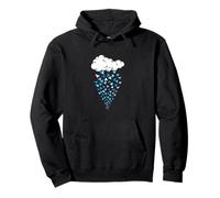 Blue Color Cloud Planes Grafica Blu Felpa con Cappuccio