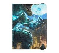 Blue Cool Fire Monster Porta passaporto decorativo in pelle per donne di viaggio Vaccino Caso Protector Cover Porta Carta Passaporto Custodia Ultra Sottile, Mostro di fuoco freddo blu, 1 size