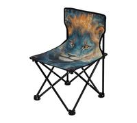 Blue Cool Lion Pittura a Olio Zaino Compatto Sedie da Spiaggia per Adulti Leggero Zaino Zaino Borsa per il Trasporto Inclusa Sedie da Esterno per Sport Vi