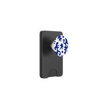 Blue Coral Pattern Ocean Sea Life Immersioni subacquee PopSockets PopWallet per MagSafe