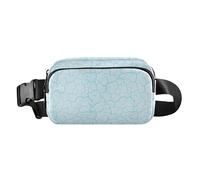 Blue Crack elegante marsupio per donne e uomini, resistente all'acqua, con cinghia regolabile, per viaggi, shopping, corsa, Crepa Blu, Taglia unica