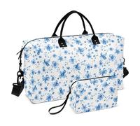 Blue Crush Borsa da viaggio per il weekend, borsa da palestra con borsa da toilette per trekking impermeabile
