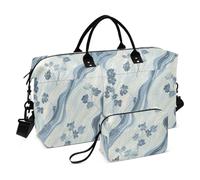 Blue Crush Borsa da viaggio per oggetti personali, borsa da viaggio per weekender, borsa da palestra con borsa da toilette per sport multifunzionale