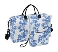 Blue Crush Borsa da viaggio per oggetti personali Weekender Borsone da allenamento con borsa da toilette per palestra multifunzionale