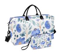 Blue Crush - Borsa da viaggio per weekender/pernottamento, borsa sportiva con borsa da toilette per trekking, multifunzionale