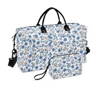 Blue Crush - Borsone da viaggio per il fine settimana, con borsa da toilette per escursionismo, impermeabile