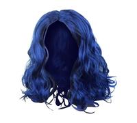 Blue Curly Wig, Wavy Blue Curly Short Wig, Women Curly Wig, Cosplay Blue Wig, Halloween Costume Party Wigs, Vibrant Blue Color Curly and Wavy Texture for Adults Women Girls