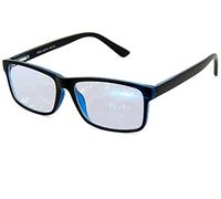 BLUE CUT Occhiali Che Bloccano La Luce Blu: Gli Occhiali Da Gioco Per Monitor Del Computer Anti-Fatica Prevengono Il Mal Di Testa Occhiali Da Giocatore unisex-adulto|Nero Blu|Grande