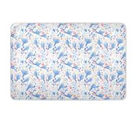 Blue Cute Birds Extra Large Riutilizzabile Bambino Materassino Impermeabile Pad Anti-Lip Pad Liner per Neonati Ragazzi Ragazze 132,1 cm L x 86,4 cm W
