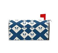 Blue Cute Dogs Magnetic Mail Box Covers for Summer Unique Christmas Mail Box Cover 45,7 x 52,6 cm para buzon