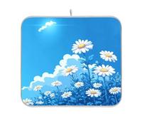 Blue Daisy Hello Sunshine Bloom Spring tappetino scolapiatti cucina scolapiatti tappetino scolapiatti cucina 16 x 18