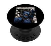 Blue Devil Last Day Of School Summer Break Selfie divertente PopSockets PopGrip Adesivo