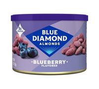 Blue Diamond Almonds, Noci dolci aromatizzate al mirtillo classico, dimensioni perfette per il pranzo, adulti e bambini, lattina da 170 g