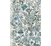 Blue Ditsy Floral Notebook: 100 Lined Pages, 6x9 inch, Aesthetic Small Flower Pattern Journal for Writing