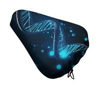 Blue DNA Structure - Coprisedile per bicicletta, unisex, impermeabile e antipolvere, con coulisse, copertura regolabile per sella della bicicletta o protezione da pioggia e sole