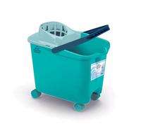 Blue Dolphin - Secchio per mocio con strizzatore e ruote 14L realizzato con materiali riciclati sostenibile ideale per la pulizia della casa e dei pavimenti