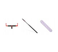 Blue Dolphin serie 330 2x set rapido per pittura supporto rullo colorato e as...