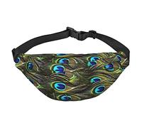 Blue Dragonfly adatto per sport, corsa, viaggi, attività all'aperto, marsupio unisex da uomo e donna, Pavone fresco, Taglia unica, Zaino da bici