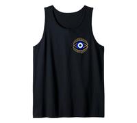 Blue Evil Eye con Simbolo di Protezione mistica per Uomini e Donne Canotta