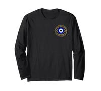 Blue Evil Eye con Simbolo di Protezione mistica per Uomini e Donne Maglia a Manica
